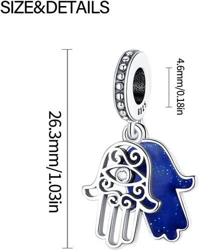 Vista 101 de KUNSIR Los abalorios se adaptan a pulseras Pandora para mujer, plata de ley 925, cuentas colgantes de joyería para niñas, dijes de feliz cumpleaños