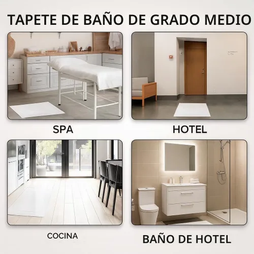 Vista 5 de Paquete de 12 toallas de baño blancas de 20 x 30 pulgadas (no una alfombra de baño), mezcla de algodón, lavables, económicas