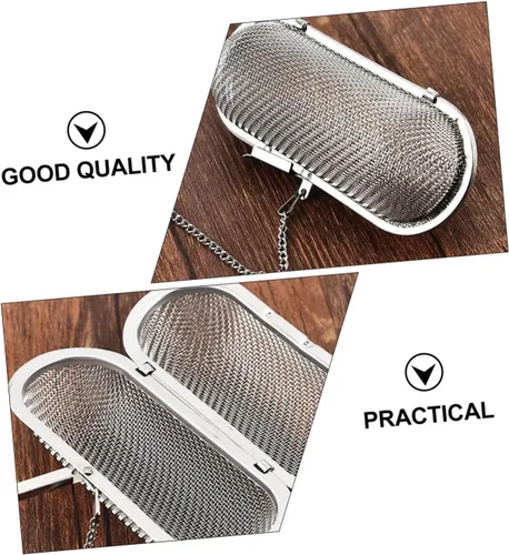Vista 3 de Cabilock Colador de té de acero inoxidable para condimentos de especias, 2 unidades para cocinar té