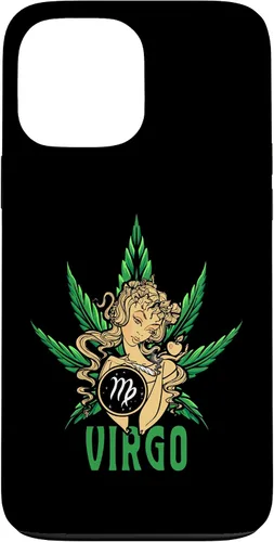 Vista 24 de Zodiac Stoner Vibes: Virgo Cannabis Weed Horoscope Design Case para iPhone 17