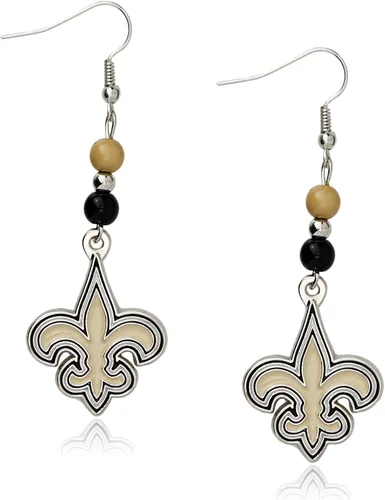 Vista 20 de Aretes colgantes con cuentas de abanico de la NFL