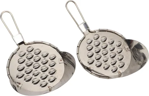 Vista 2 de 2 raspadores de gelatina multiusos, raspador de fideos fríos de metal, rallador de queso, conveniente herramienta de preparación de alimentos