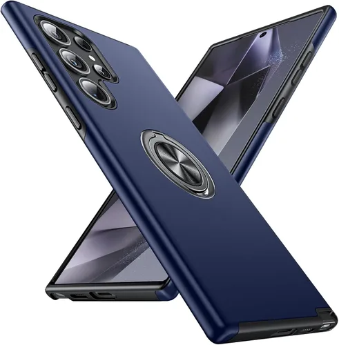 Vista 71 de Anqrp Funda para Samsung Galaxy A53 con soporte de anillo, color negro