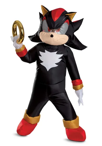 Vista 2 de Disfraz Inflable de Shadow Sonic para Niños de la Película Sonic Multicolor