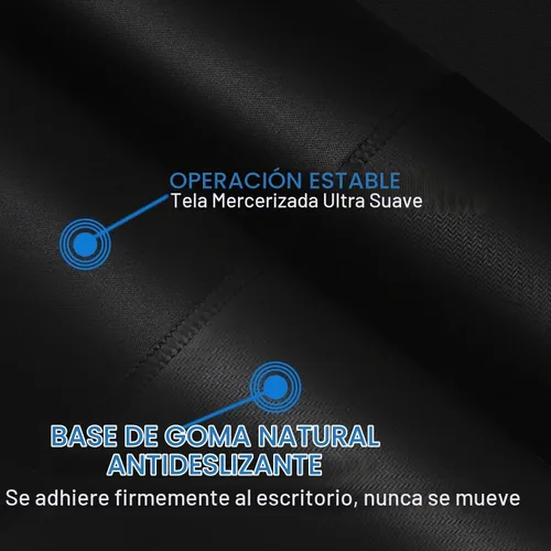 Vista 5 de Alfombrilla de ratón, alfombrilla de ratón para juegos con borde cosido duradero, alfombrilla premium con textura resistente al agua, base de goma