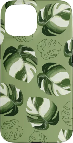 Vista 6 de Monstera Deliciosa Leaves Plant Leaf Botanical Nature Case for iPhone 16