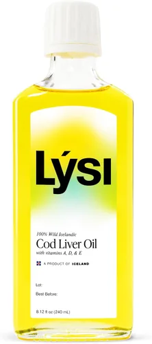 Vista 2 de LYSI Suplemento líquido de aceite de hígado de bacalao islandés – 1,100 mg de omega-3 por cucharadita – EPA 740 mg y DHA 920 mg por 2 TSP