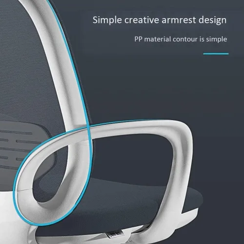 Vista 5 de Silla de oficina ergonómica cómoda multifuncional de tela completa de malla con diseño 2020 (D)