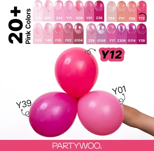 Vista 160 de PartyWoo 50 globos de látex color piel albaricoque, globos de helio boho de Albaricoque-f05