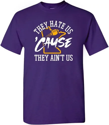 Vista 38 de Xtreme Apparrel They Hate Us 'Cause They Ain't Us Men's T-Shirt for Football Fans Arizona - Camisa negra