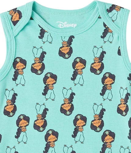 Vista 6 de Tienda Essentials Disney Star Wars Body sin mangas para niña princesa, paquete de 6