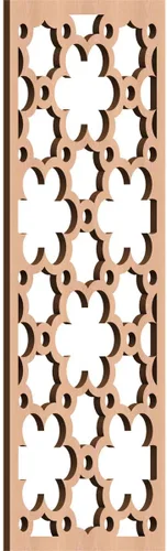 Vista 39 de 9 3/8"W x 24 3/8"H x 1/4"T Southgate Decorativos Paneles De Pared De Madera Calado, Abedul