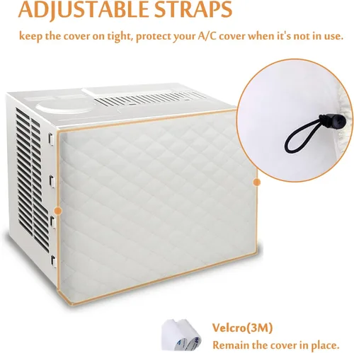 Vista 3 de Funda para aire acondicionado de interior con doble aislamiento, XS Beige