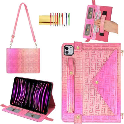 Vista 152 de Funda tipo bolso para iPad mini de 5ª/4ª/3ª/2ª/1ª generación de 7.9 pulgadas, Techcircle funda ligera tipo folio con soporte bandolera con billetera