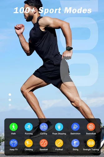 Vista 3 de Reloj inteligente para hombre con auriculares, TWS inalámbricos para teléfonos Android iOS, relojes inteligentes para Android iOS Respuesta/Hacer