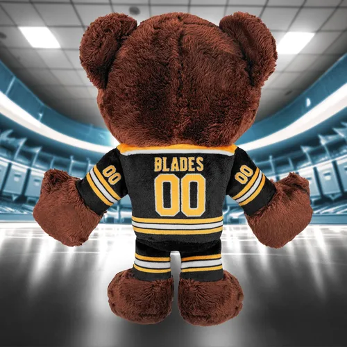 Vista 8 de Bleacher Creatures Boston Bruins Blades 8" Kuricha Mascot Sentada de Peluche - Suave Inspirado en Mascota Chibi de la NHL