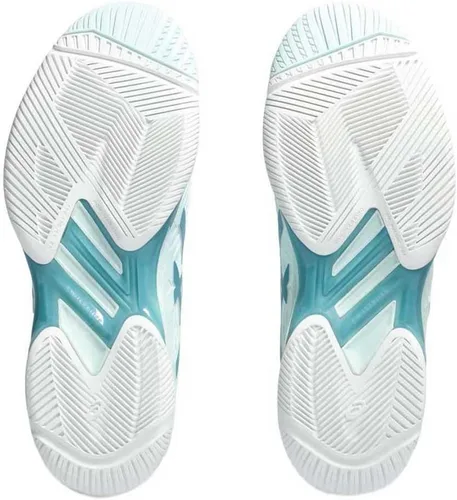 Vista 2 de ASICS Zapatillas de tenis Solution Speed FlyteFoam 2 para mujer 3-Calmante Mar Gris Azul