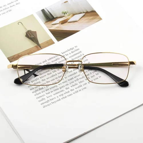 Vista 6 de Agstum Gafas ópticas de montura duradera de titanio con montura completa
