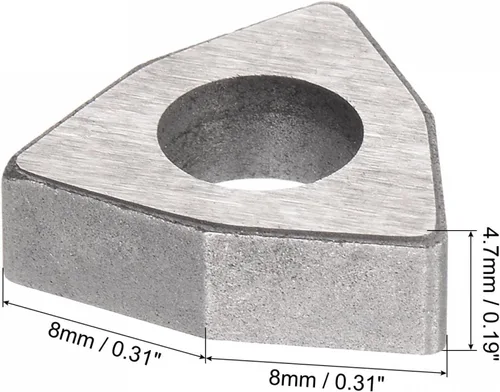 Vista 2 de uxcell Carburo Insertar Asiento Shim MW0804 Herramienta de torneado Rosca Torno Asientos 10 Unids