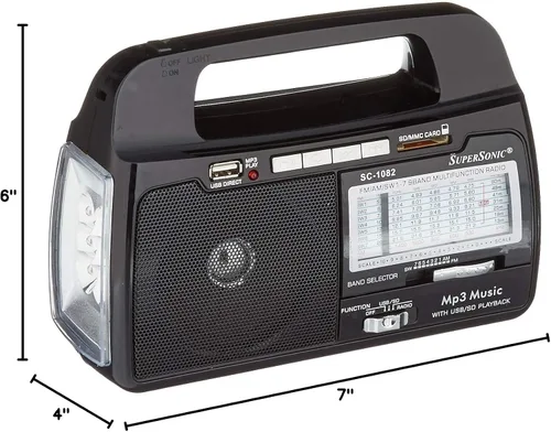 Vista 10 de Supersonic SC1082 Radio portátil.