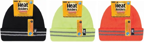 Vista 3 de HOAT HOLDERS - Gorra de punto reversible con aislamiento térmico Hi Vis 34 tog talla única