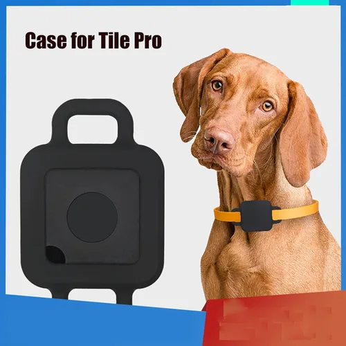 Vista 4 de Soporte para collar de perro compatible con Tile Pro (2020 y 2018), funda de identificación de mascotas para Tile Pro Tracker, accesorio de collar