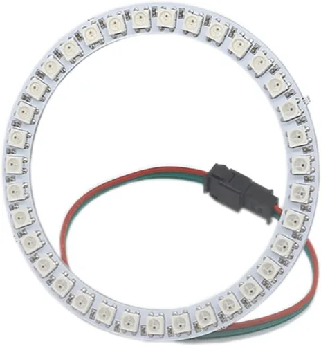 Vista 10 de WS2812 8 LED Pixel Ring Black PCB direccionable LED módulos 2812 IC RGB a todo color redondo llevado círculo DC5V