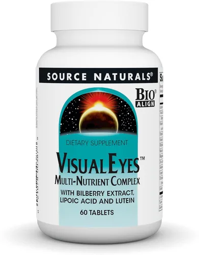 Vista 6 de Source Naturals Visual Eyes Suplemento dietético – Complejo multivitamínico con extracto de arándano, ácido lipoico y luteína – 30 tabletas
