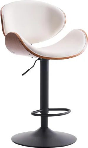 Vista 18 de Kidol & Shellder Taburetes de bar individuales grandes con respaldo de 21 pulgadas, sillas de bar modernas giratorias de altura ajustable, taburetes