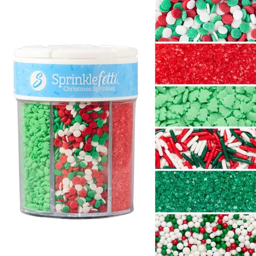 Vista 14 de Sweets Indeed Sprinklefetti Frasco de chispas de otoño de 6 celdas – 6 chispas de otoño surtidas