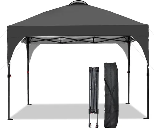Vista 40 de GDY Tienda de campaña desplegable para exteriores de 8 x 8 pies con una configuración de empuje, kiosco de fácil instalación con 4 paredes laterales