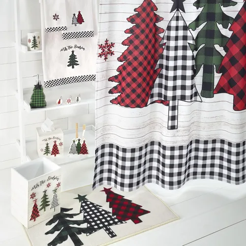 Vista 3 de Avanti Linens - Dispensador de loción, accesorios de resina para encimera, decoraciones navideñas (Colección Tis The Season)