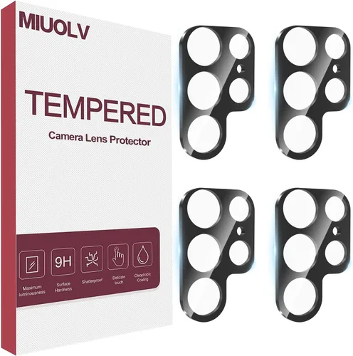 Vista 8 de Paquete de 4 protectores de lente de cámara compatibles con Samsung Galaxy Decoración de la cubierta de lente de cámara de vidrio templado 9H