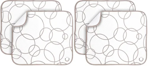 Vista 8 de Ubbi Tapete de secado de platos de microfibra, tapete de secado de biberones, tapete para encimera de cocina, paquete de 2