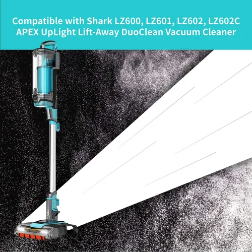 Vista 2 de Leemone Piezas de repuesto para aspiradora Shark LZ600 LZ601 LZ602 LZ602C APEX UpLight Lift-Away DuoClean, 2 postes Hepa y 2 filtros pre-motor, 4