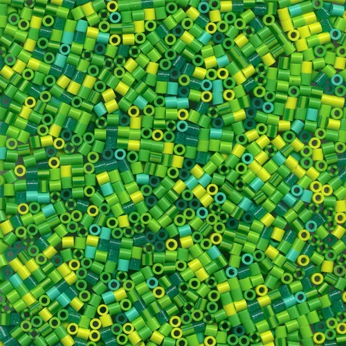 Vista 3 de Perler Cuentas fusibles para manualidades, 1000 unidades, verde joya