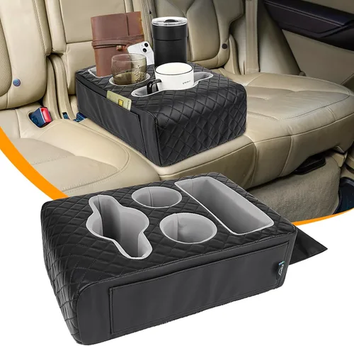 Vista 8 de Portavasos para automóvil, organizador de asiento trasero del automóvil, organizador de cama de camión, expansor de portavasos de sofá para sofá