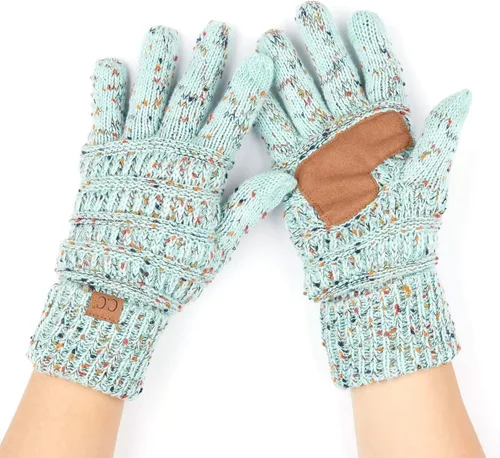 Vista 8 de Funky Junque Guantes de invierno para mujer – Lindos guantes de punto con forro polar para pantalla táctil y mensajería para mujeres, accesorios