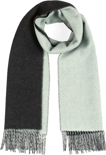 Vista 8 de Inca Fashions - Bufanda de lana de alpaca - 100% alpaca bebé pura - Bufanda reversible de contraste de doble cara Negro / Gris