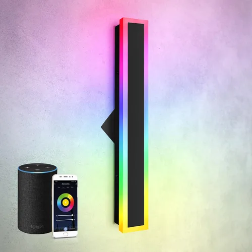 Vista 14 de ASD Lámpara LED de montaje en pared de 18 pulgadas de largo, aplique lineal para exteriores e interiores 3CCT, regulable, impermeable