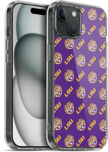Vista 120 de Head Case Designs Funda de gel suave con licencia oficial de la Universidad Estatal de Louisiana LSU Camou compatible con Apple iPhone 7 Plus/iPhone