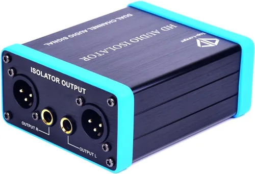 Vista 2 de Transformador de eliminación XRL/6.35/TRS / 1/4 TS Aislamiento de audio Detener el zumbido o zumbido no deseado de los sistemas de sonido y PA