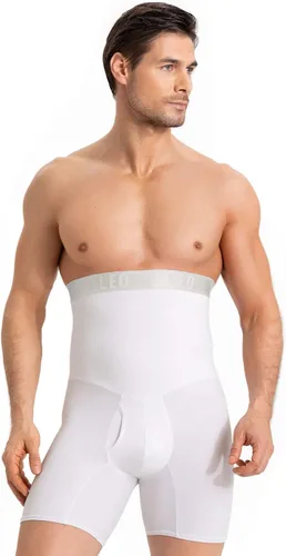 Vista 7 de LEO - Pantalones cortos de compresión para hombre, con control de abdomen, para hombre Negro