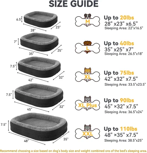 Vista 7 de JOEJOY Cama ortopédica para perros medianos, cama para mascotas de espuma viscoelástica con laterales de refuerzo, forro impermeable, funda