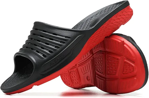 Vista 4 de WOJWSKI Sandalias deportivas para hombre, con soporte de arco, antideslizantes, puntera abierta, para exteriores, interiores, verano, playa, zapatos
