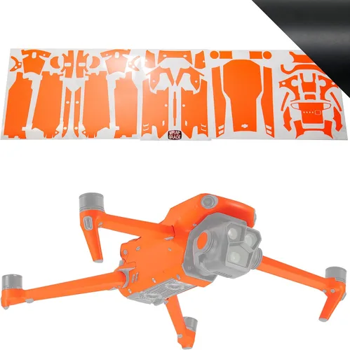 Vista 19 de WRAPGRADE Adhesivos de piel completa para DJI Mavic 3 / Mavic 3 Classic (Airforce Silver)