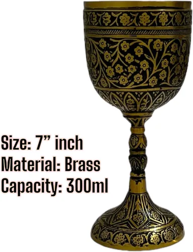 Vista 3 de Copa de cáliz de vino cáliz medieval decoración cáliz hecha a mano Arthur King Cáliz Copa de cerveza 9.5 fl oz