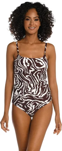 Vista 3 de Top de traje de baño tankini con tirantes