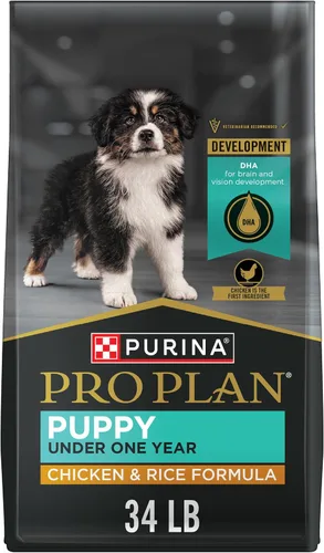 Vista 11 de Purina Pro Plan Alimento seco para cachorros con alto contenido de proteínas, fórmula de pollo y arroz, bolsa de 6 libras