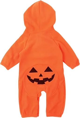 Vista 3 de Le SSara Disfraz de calabaza de Halloween con capucha para bebé, disfraz de Navidad